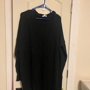 Black Long Sleeve Sweater Dress